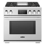 SKS 36" Dual-Fuel Pro Range with Steam-Combi Oven & Griddle, Stainless Steel – SKSDR360GS