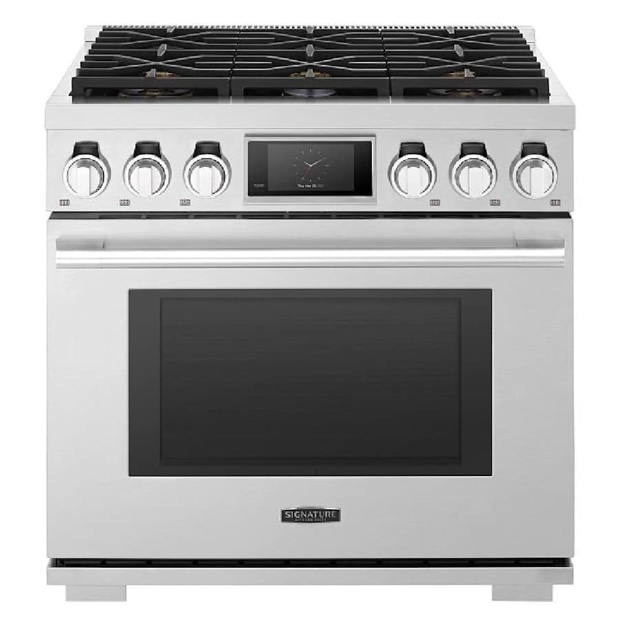 SKS 36" Dual-Fuel Pro Range with 6 Burners, Stainless Steel – SKSDR360S