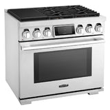 SKS 36" Dual-Fuel Pro Range with Steam-Combi Oven & Sous Vide, Stainless Steel – SKSDR360SS