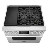 SKS 36" Dual-Fuel Pro Range with Steam-Combi Oven & Sous Vide, Stainless Steel – SKSDR360SS