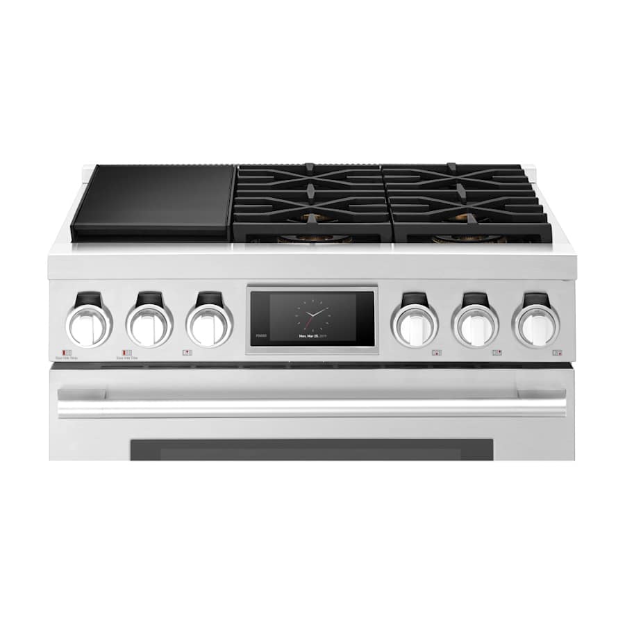 SKS 36" Dual-Fuel Pro Range with Steam-Combi Oven & Sous Vide, Stainless Steel – SKSDR360SS