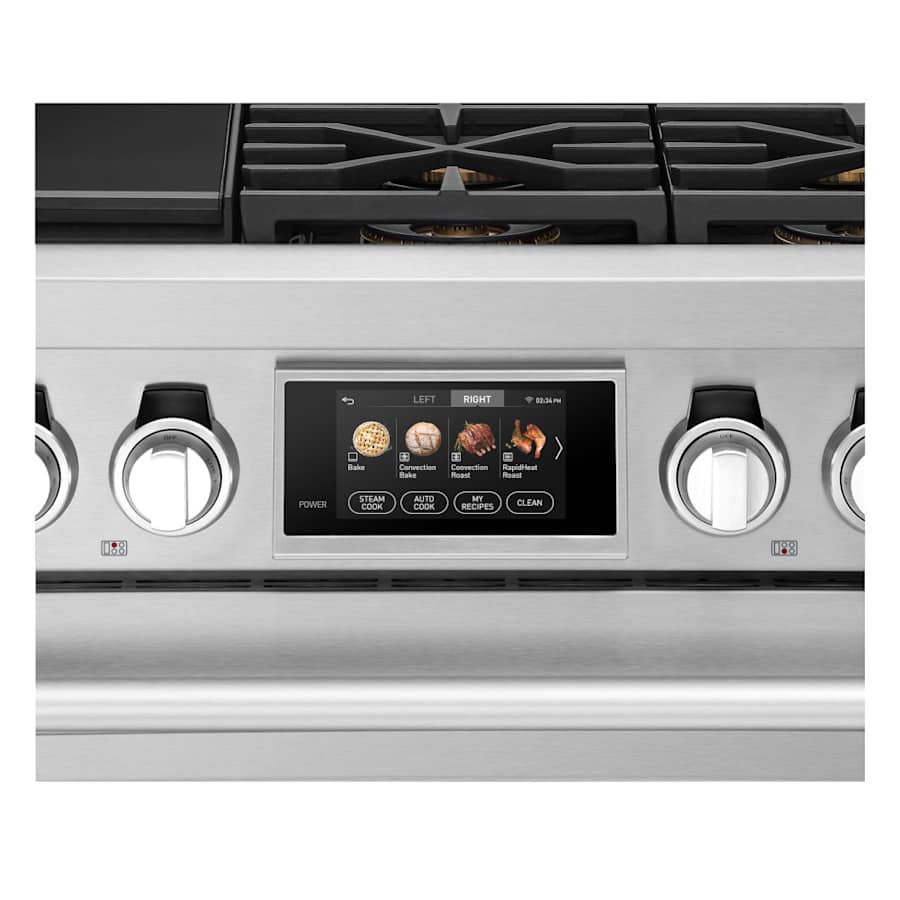 SKS 36" Dual-Fuel Pro Range with Steam-Combi Oven & Sous Vide, Stainless Steel – SKSDR360SS