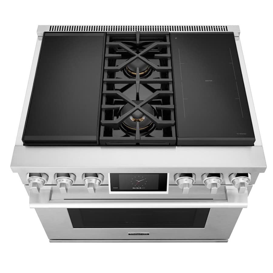SKS 36" Dual-Fuel Pro Range with Sous Vide & Induction, Stainless Steel – SKSDR360SIS