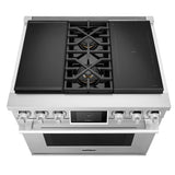 SKS 36" Dual-Fuel Pro Range with Sous Vide & Induction, Stainless Steel – SKSDR360SIS