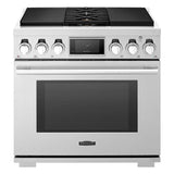 SKS 36" Dual-Fuel Pro Range with Sous Vide & Induction, Stainless Steel – SKSDR360SIS