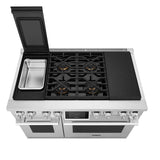 SKS 48" Dual-Fuel Pro Range with Sous Vide & Induction, Stainless Steel – SKSDR480SIS