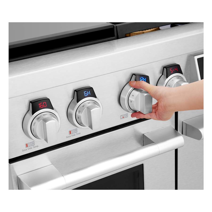 SKS 48" Dual-Fuel Pro Range with Sous Vide & Induction, Stainless Steel – SKSDR480SIS