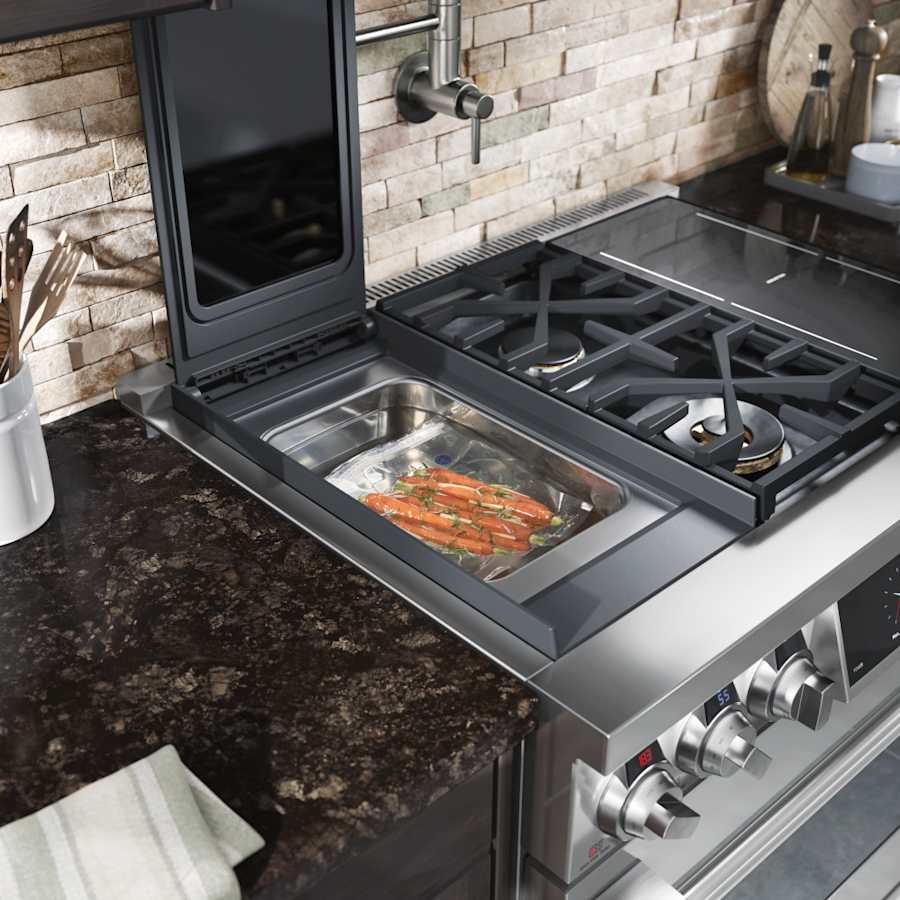SKS 48" Dual-Fuel Pro Range with Sous Vide & Induction, Stainless Steel – SKSDR480SIS