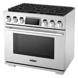 SKS 36" Gas Pro Range with 6 Burners, Stainless Steel – SKSGR360S