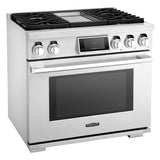 SKS 36" Gas Pro Range with 4 Burners & Griddle, Stainless Steel – SKSGR360GS