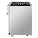 SKS 36" Gas Pro Range with 4 Burners & Griddle, Stainless Steel – SKSGR360GS