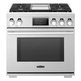 SKS 36" Gas Pro Range with 4 Burners & Griddle, Stainless Steel – SKSGR360GS