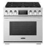 SKS 36" Gas Pro Range with 6 Burners, Stainless Steel – SKSGR360S