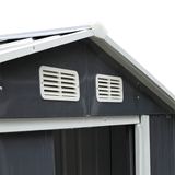 Small Outdoor Garden Backyard Storage Tool Shed W/ Sliding Door, 4'x7'