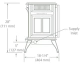 Vermont Castings Radiance Direct Vent Gas Stove with IntelliFire Ignition - RADVT-IFT