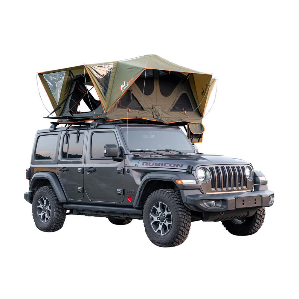 Naturnest Andromeda Green Soft Shell Rooftop Tent With Large Panoramic Skylight & YKK Doors (SAK50612)