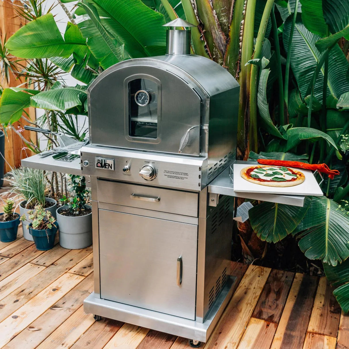 Summerset 60" Outdoor Freestanding Gas Pizza Oven [SS-OVFS-LP/NG]