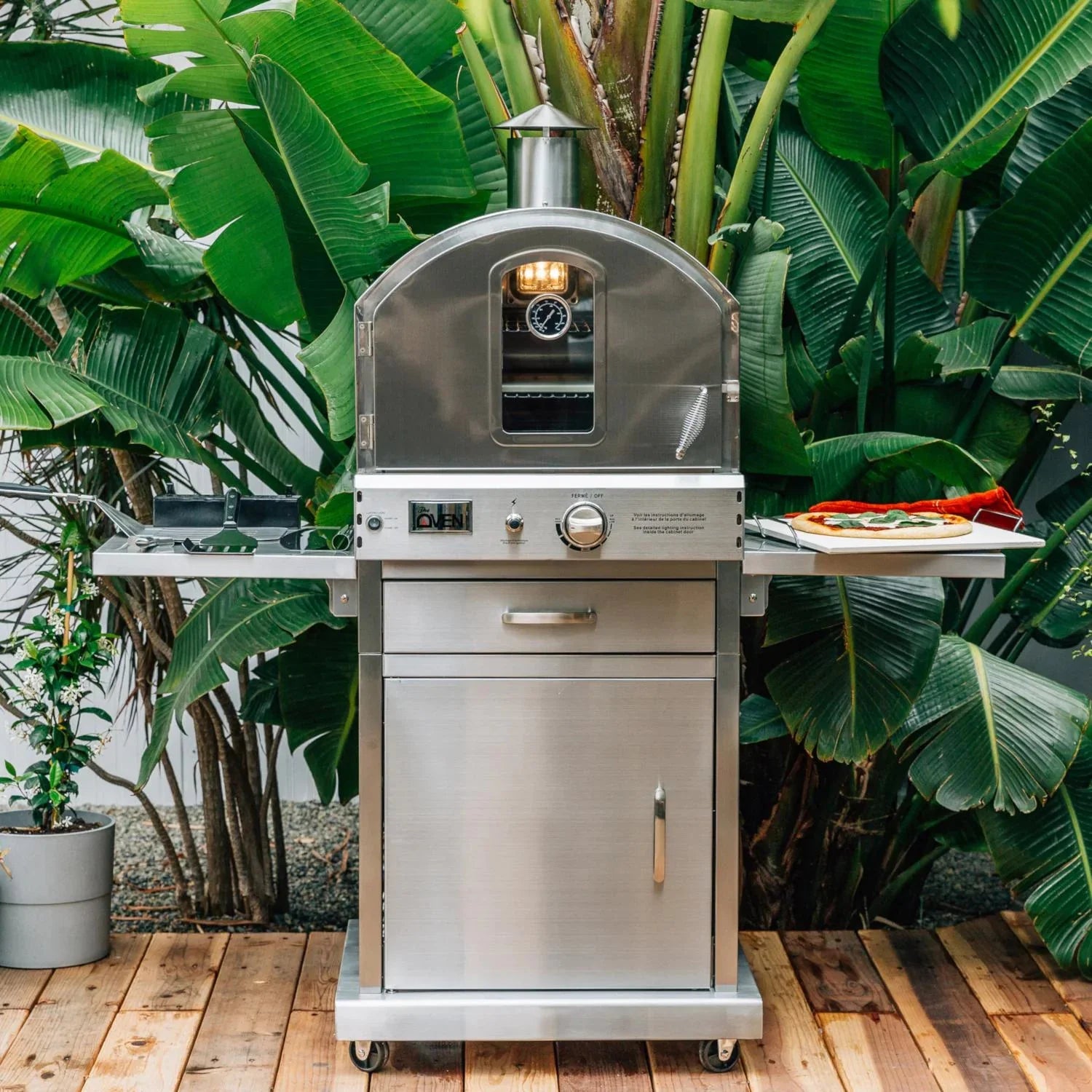 Summerset 60" Outdoor Freestanding Gas Pizza Oven [SS-OVFS-LP/NG]