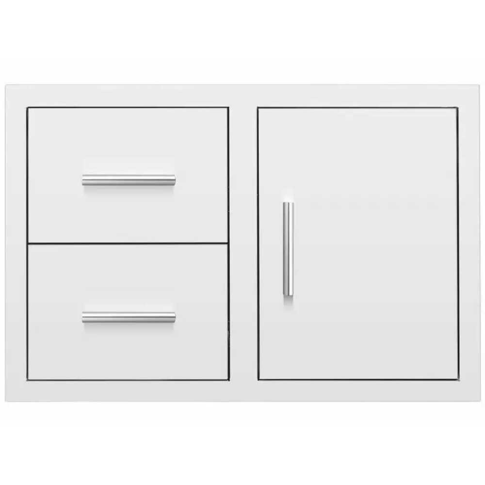 Summerset 33" Flush Mount 2 Soft Closing Drawers And Access Door Combo [DC2-33]