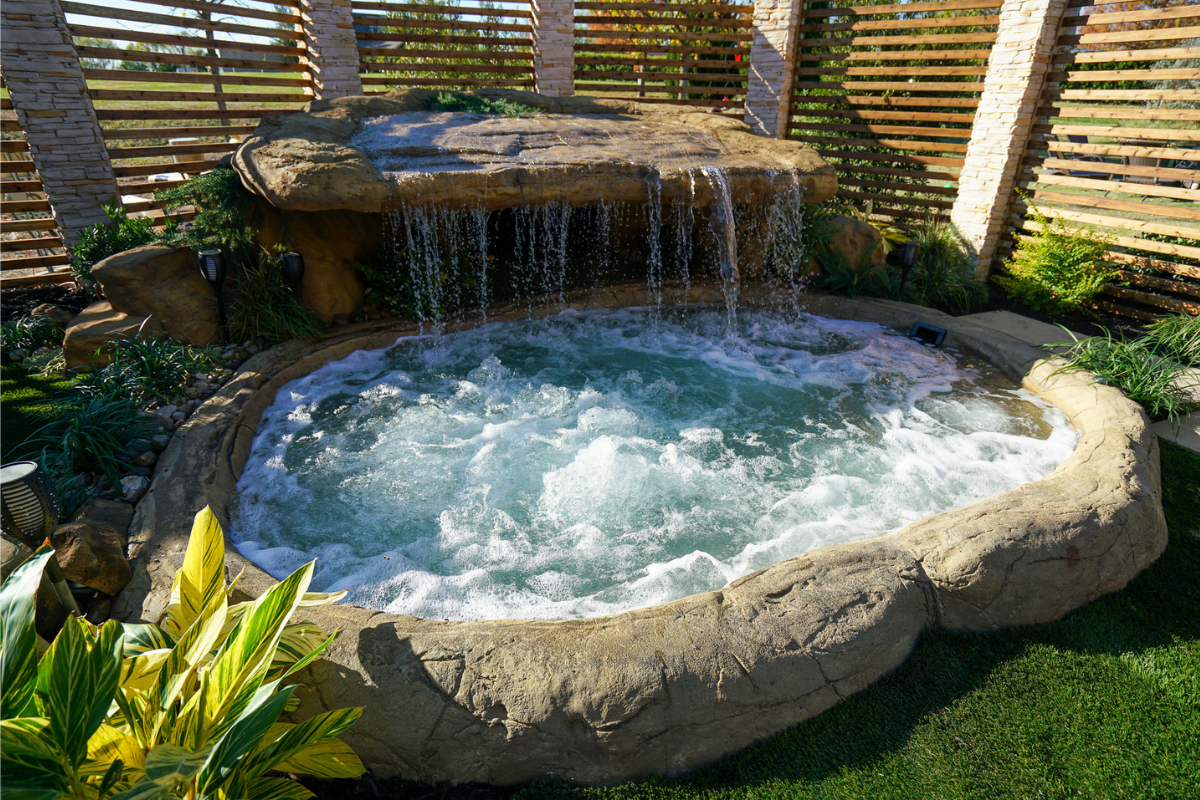 Natural Spas Sunbake Lagoon In Ground Hot Tub and Spa