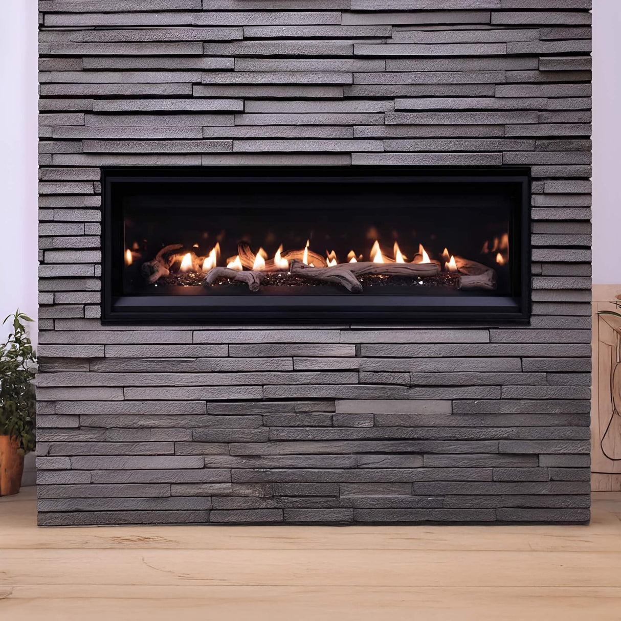 Superior Fireplaces DRL2000 55" Linear Direct Vent Gas Fireplace With Sceen Barrier [DRL2055TEN]