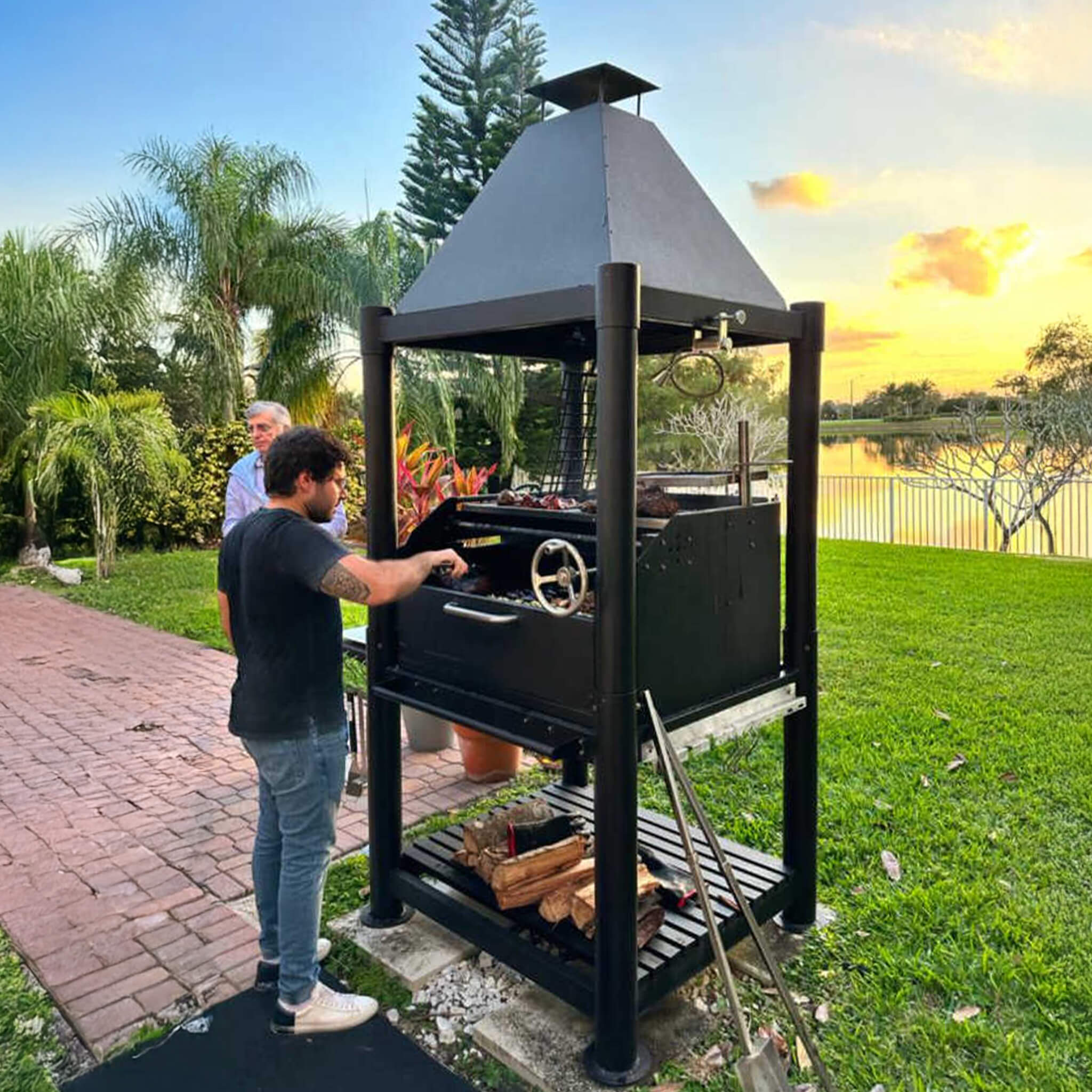 Tagwood BBQ Argentine Santa Maria Wood Fire & Charcoal Gaucho Grill [BBQ02SIB]