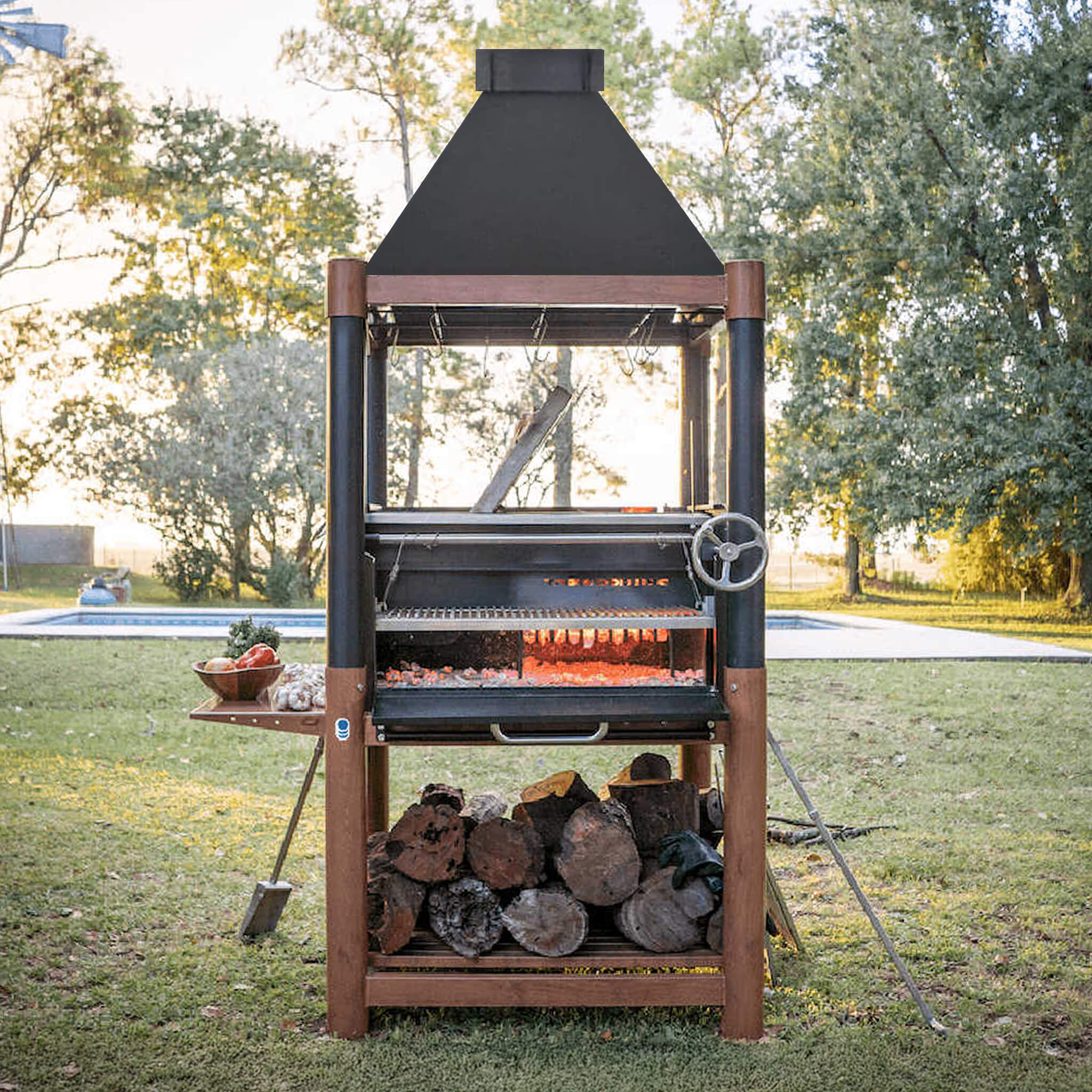 Tagwood BBQ Argentine Santa Maria Wood Fire & Charcoal Gaucho Grill [BBQ02SIB]