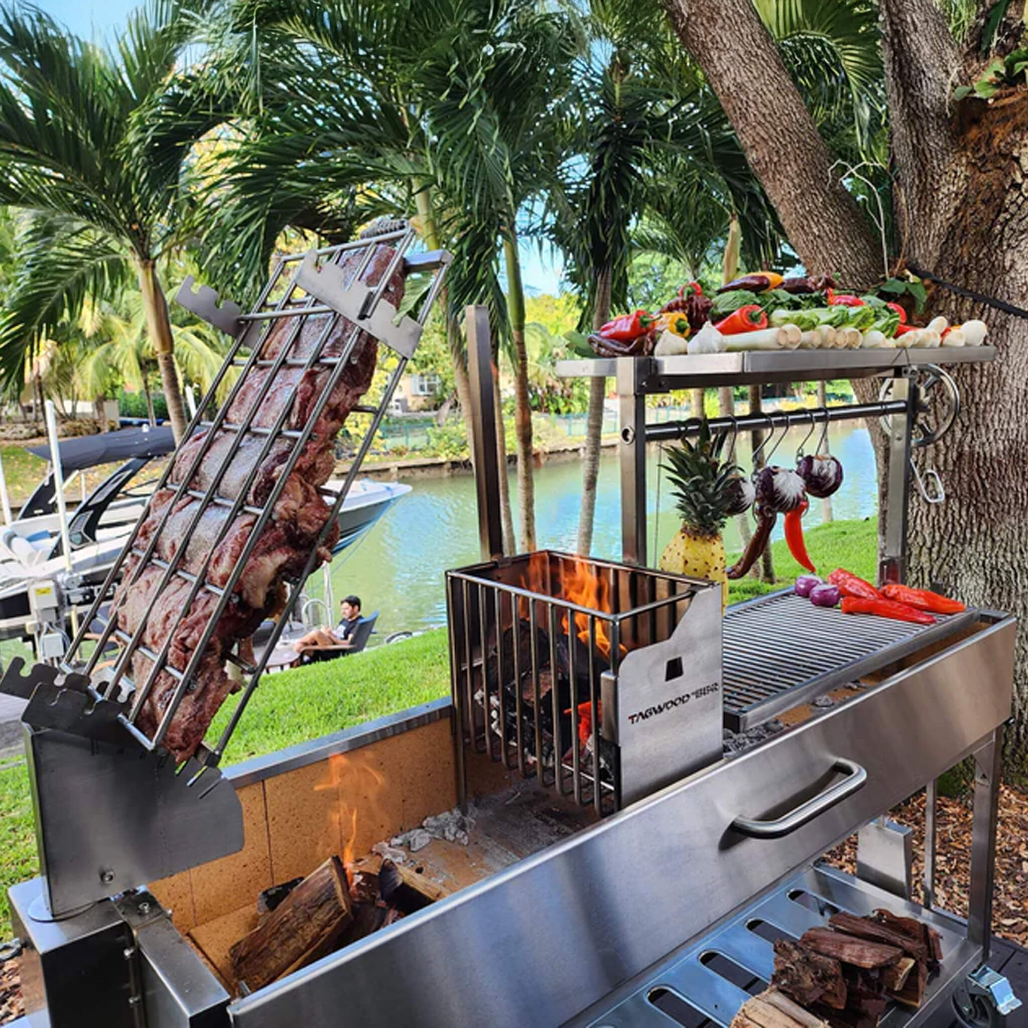 Tagwood BBQ Argentine Santa Maria Wood Fire & Charcoal Gaucho Grill [BBQ06SS]