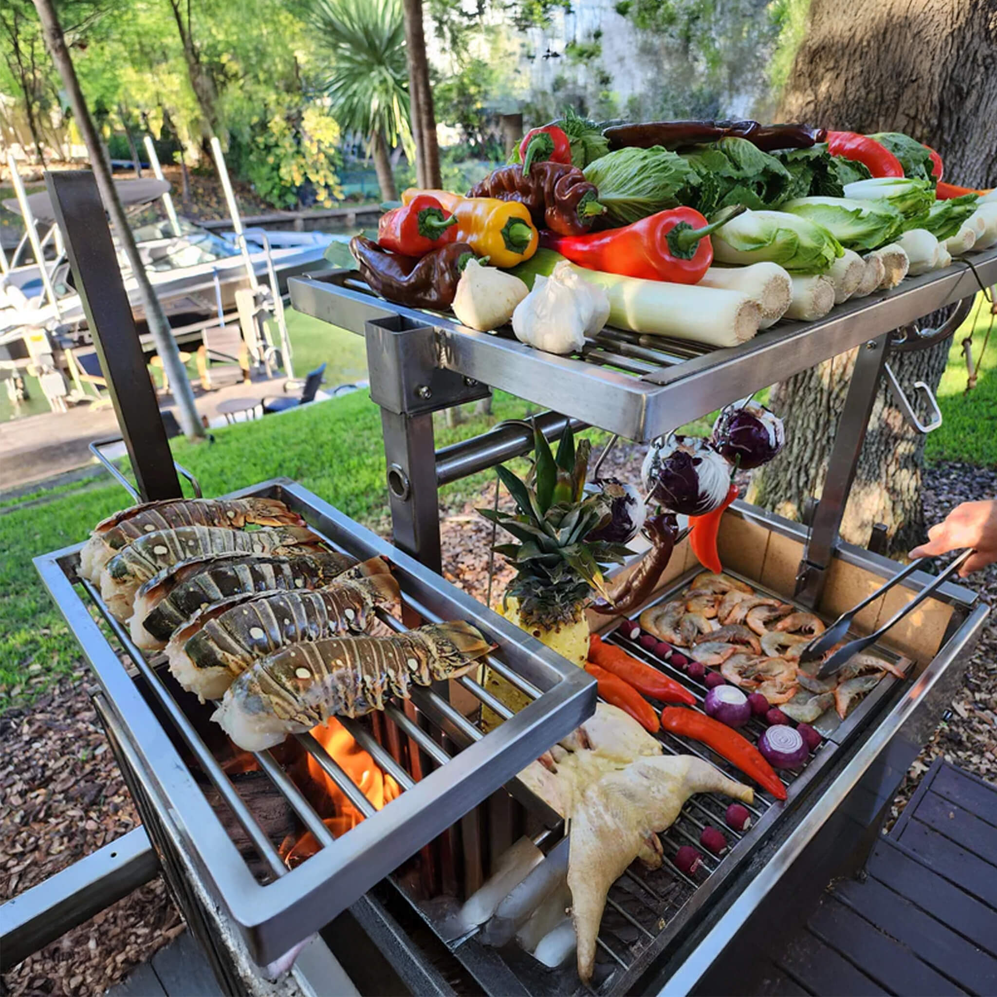 Tagwood BBQ Argentine Santa Maria Wood Fire & Charcoal Gaucho Grill [BBQ06SS]