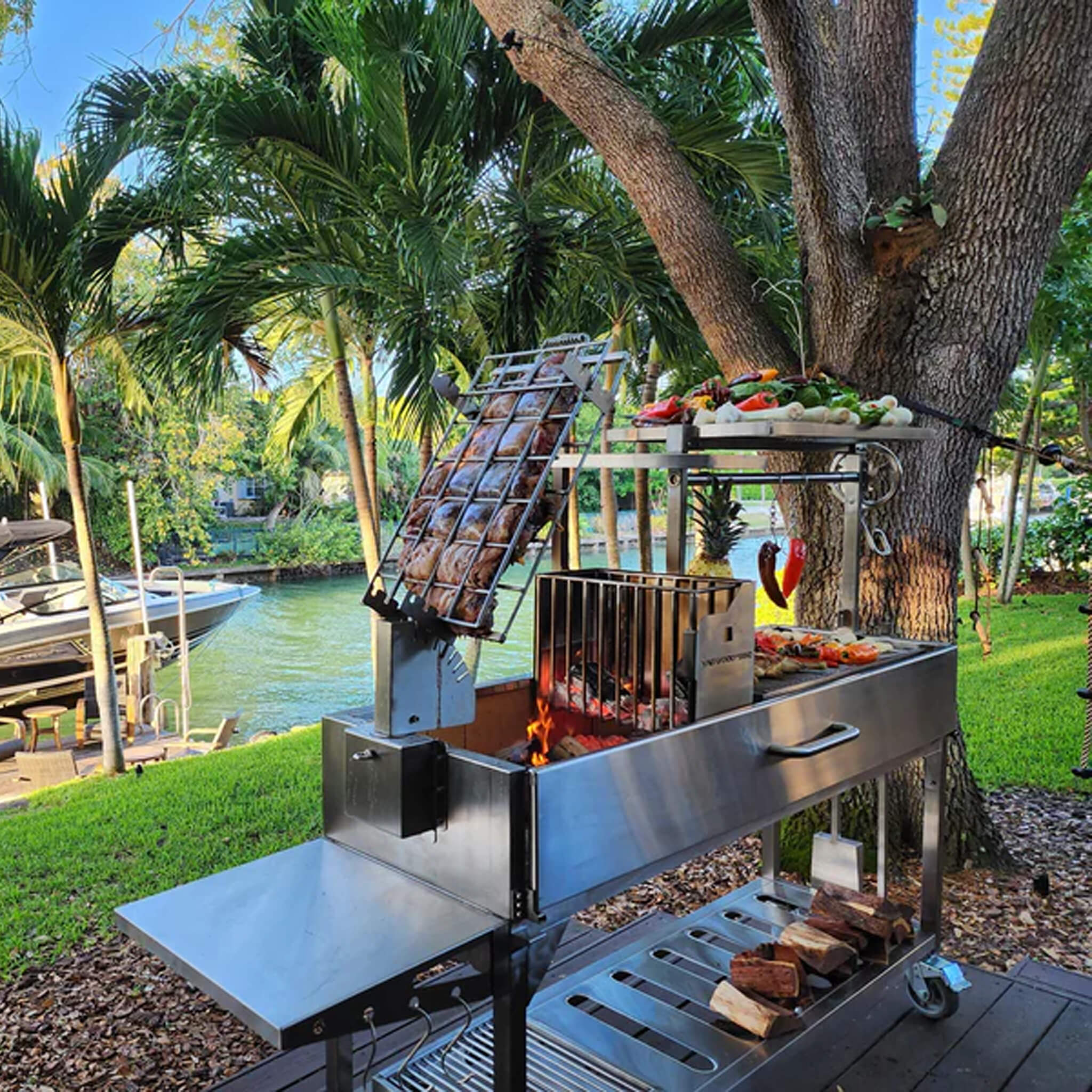Tagwood BBQ Argentine Santa Maria Wood Fire & Charcoal Gaucho Grill [BBQ06SS]
