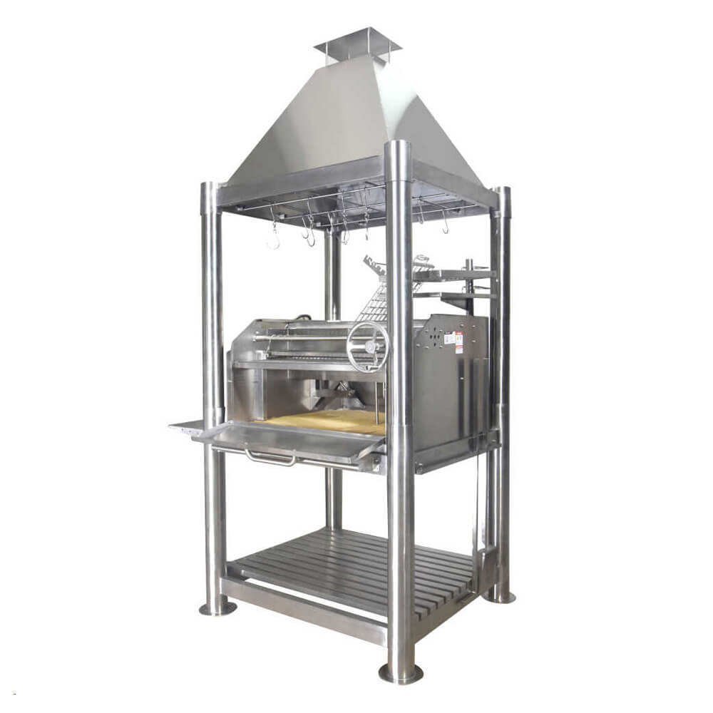 Tagwood BBQ (THE BEAST) Argentine Santa Maria Stainless Steel Wood Fire & Charcoal Gaucho Grill, 61" [BBQ02SS]