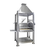 Tagwood BBQ (THE BEAST) Argentine Santa Maria Stainless Steel Wood Fire & Charcoal Gaucho Grill, 61" [BBQ02SS]