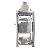 Tagwood BBQ (THE BEAST) Argentine Santa Maria Stainless Steel Wood Fire & Charcoal Gaucho Grill, 61" [BBQ02SS]