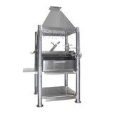 Tagwood BBQ (THE BEAST) Argentine Santa Maria Stainless Steel Wood Fire & Charcoal Gaucho Grill, 61" [BBQ02SS]