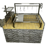 Tagwood BBQ Argentine Santa Maria Wood Fire & Charcoal Grill, 40" [BBQ09SS]