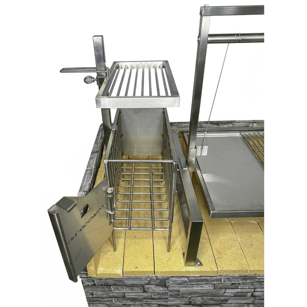Tagwood BBQ Argentine Santa Maria Wood Fire & Charcoal Grill, 40" [BBQ09SS]