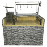 Tagwood BBQ Argentine Santa Maria Wood Fire & Charcoal Grill, 40" [BBQ09SS]