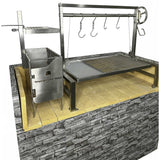 Tagwood BBQ Argentine Santa Maria Wood Fire & Charcoal Grill, 40" [BBQ09SS]
