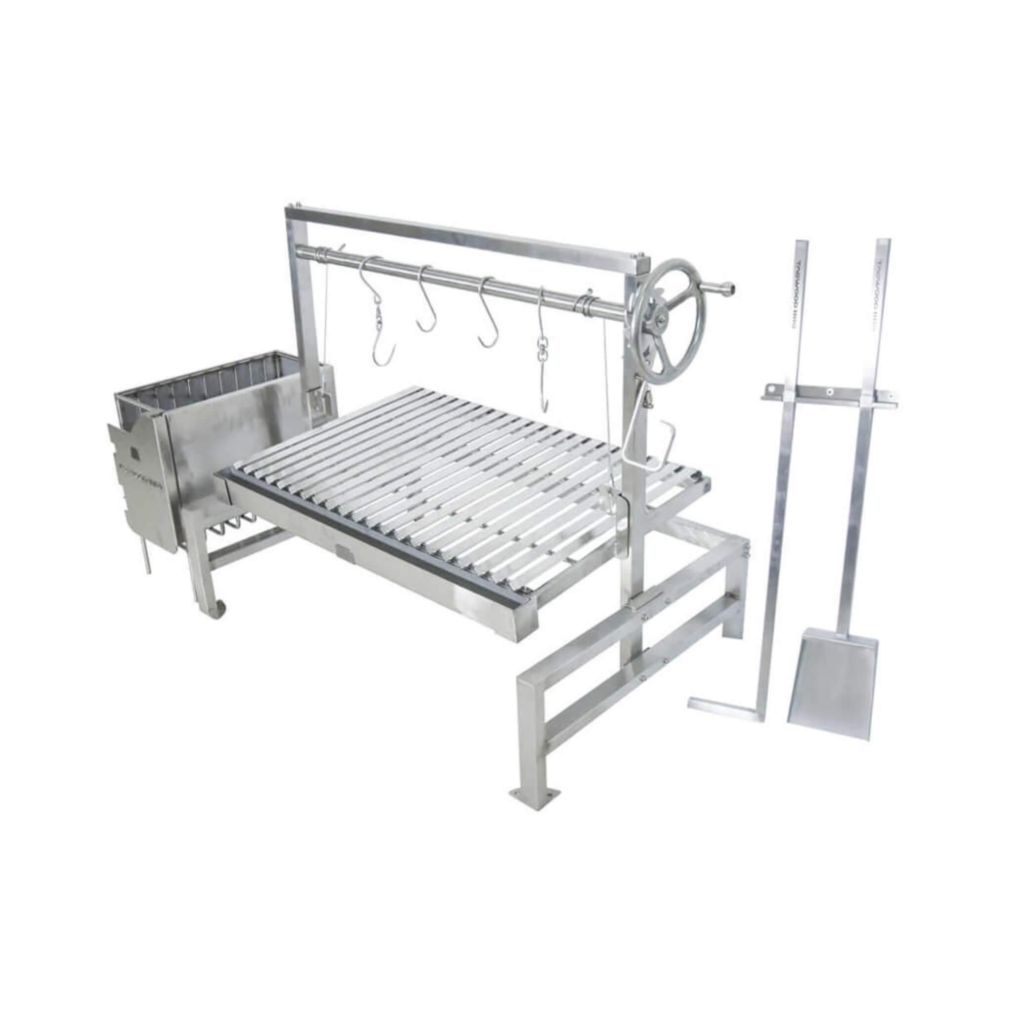 Tagwood BBQ Argentine Santa Maria Wood Fire & Charcoal Grill, 40" [BBQ09SS]
