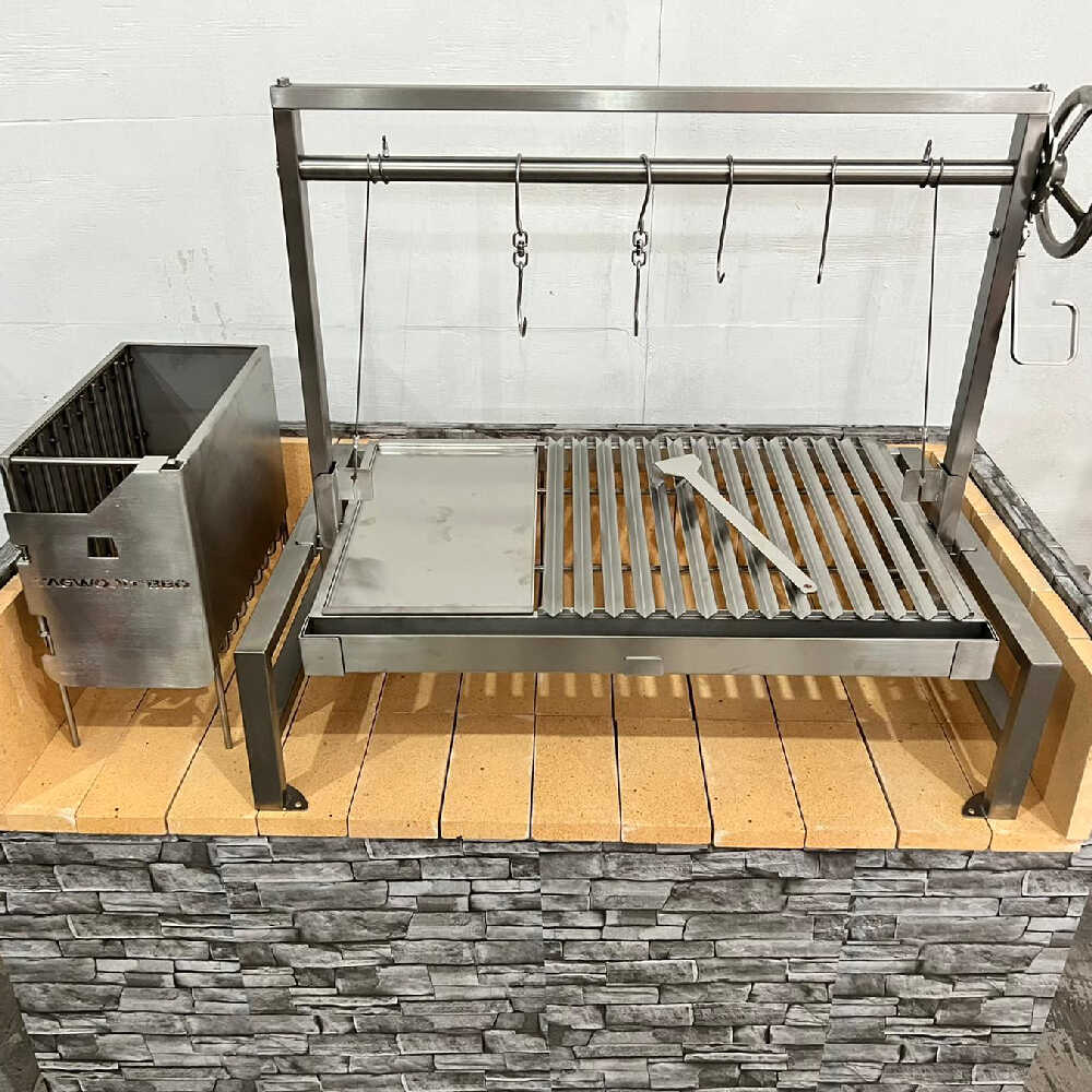 Tagwood BBQ Argentine Santa Maria Wood Fire & Charcoal Grill, 40" [BBQ09SS]