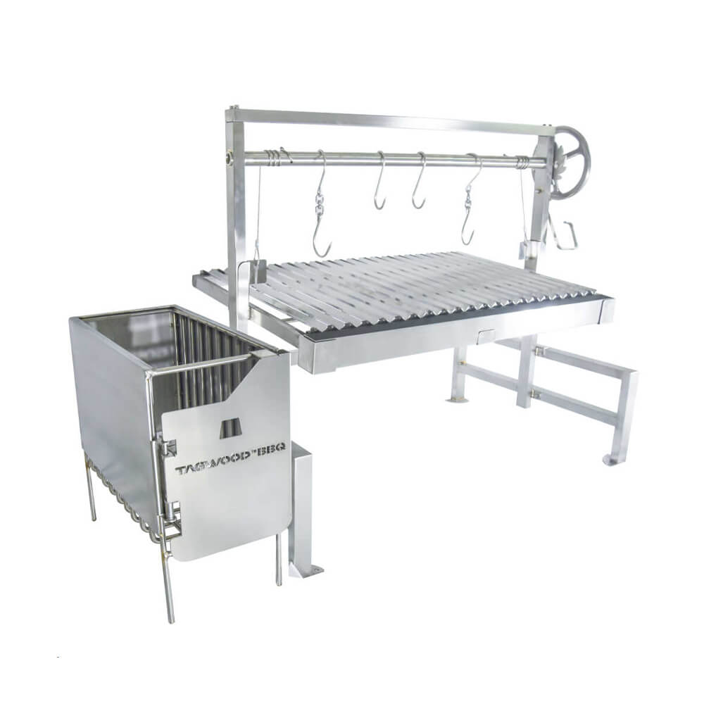 Tagwood BBQ Argentine Santa Maria Wood Fire & Charcoal Grill, 40" [BBQ09SS]