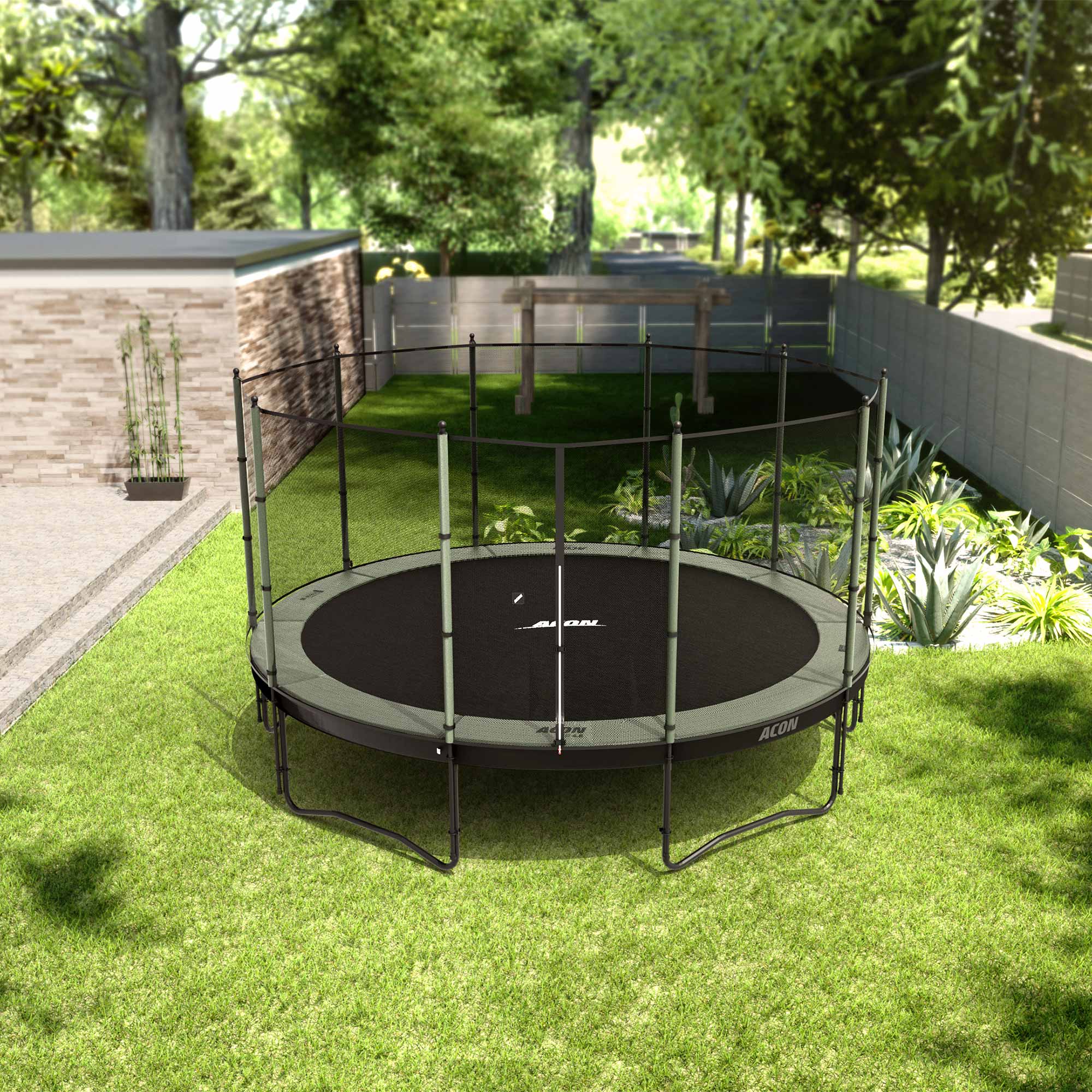 ACON Air 15ft Round Trampoline with Standard net and Ladder