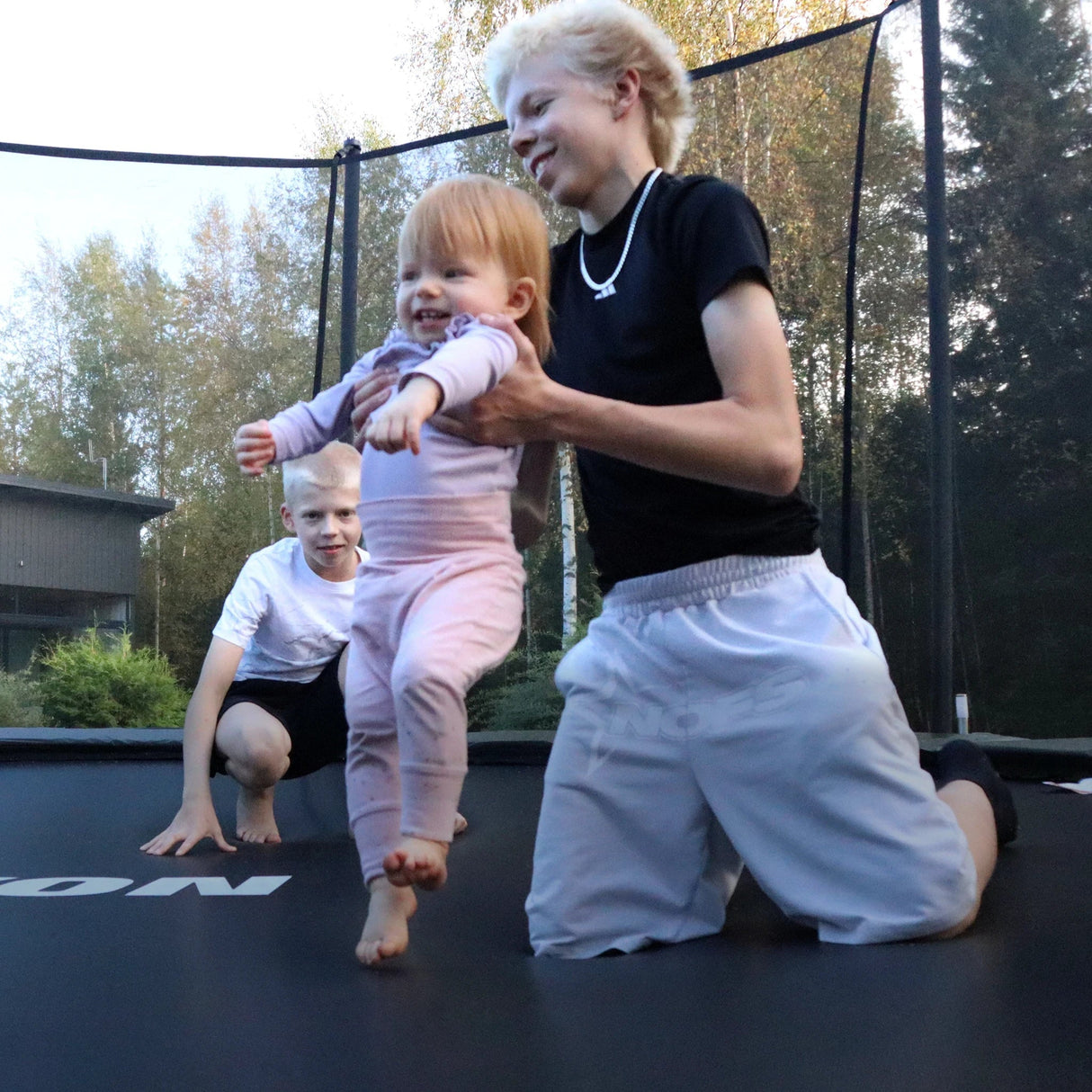 ACON Air 12ft Round Trampoline with Safety Net and Ladder, GEN 2.0