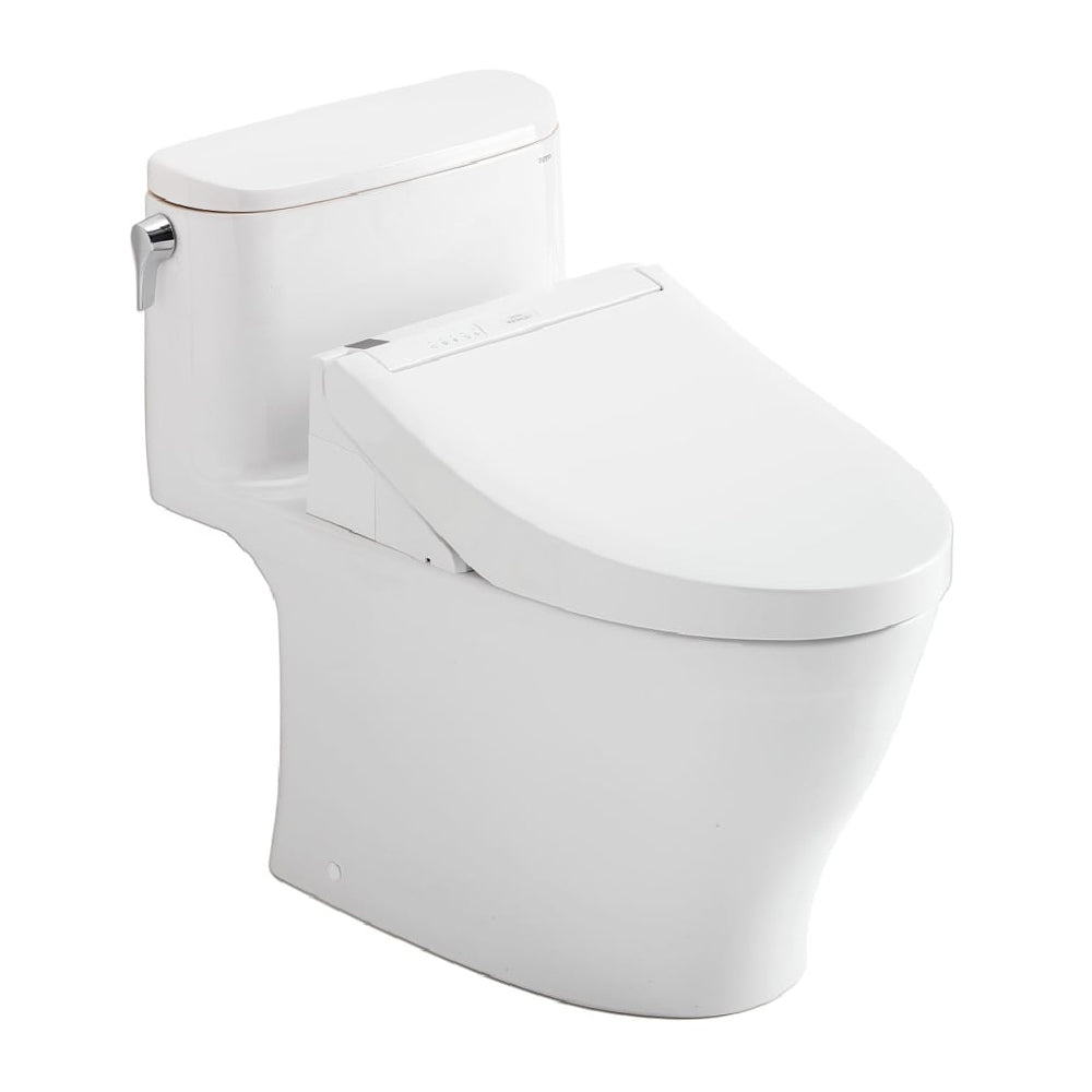 [MW6423084CEFG#01] TOTO Nexus 1.28 GPF One Piece Washlet Elongated Toilet With Left Hand Lever And Build In Bidet Heated Seat Function (SAK89281)