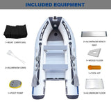 Virtue US 5-Person Inflatable Dinghy Transom Sport Tender Boat, 10FT