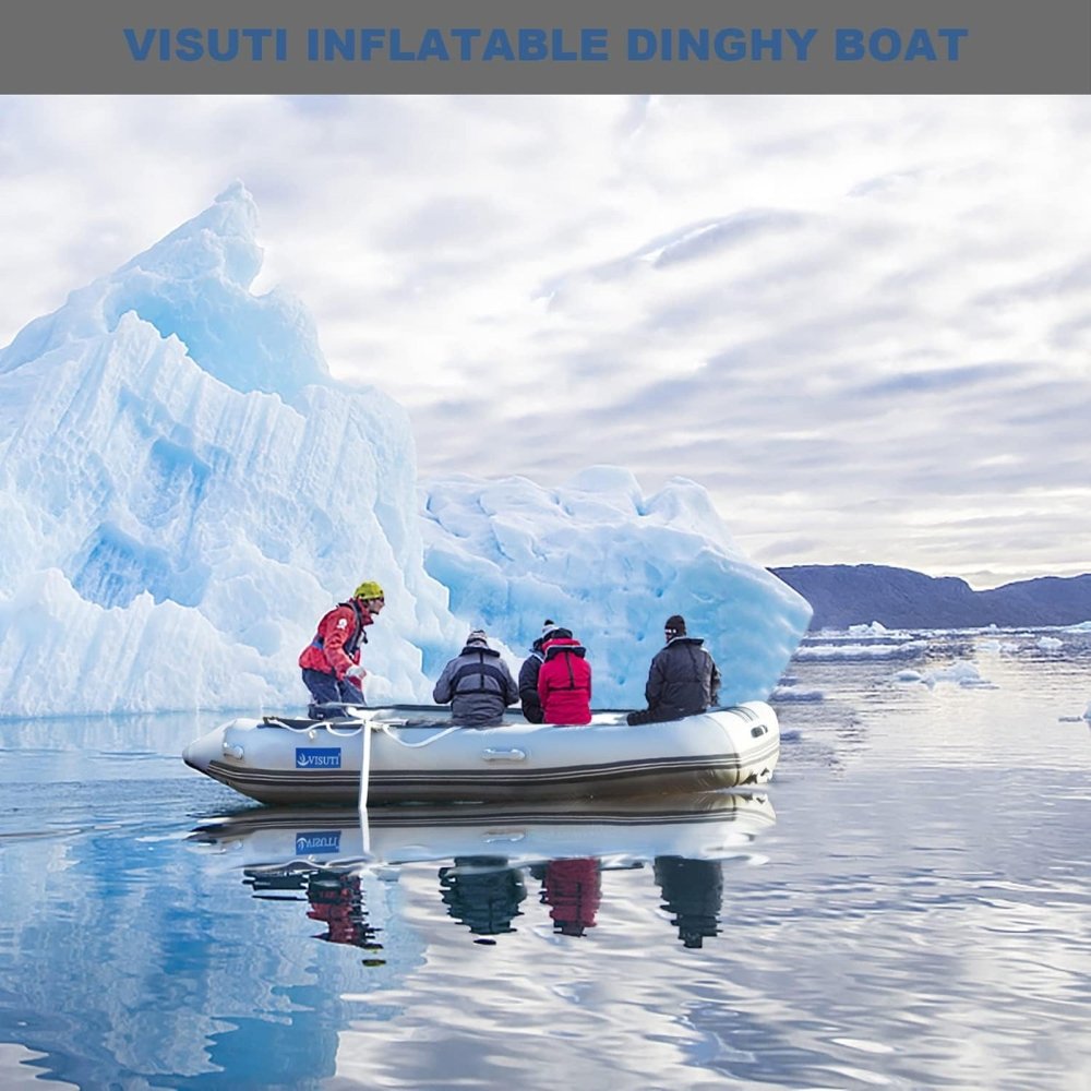 Virtue US 5-Person Inflatable Dinghy Transom Sport Tender Boat, 10FT
